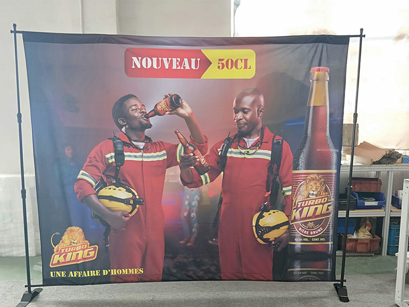 Custom Printed Advertising Telescopic Roll Up Banner Stand Jarmoo