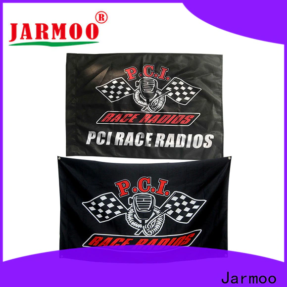 Jarmoo custom stick flags with good price for promotion