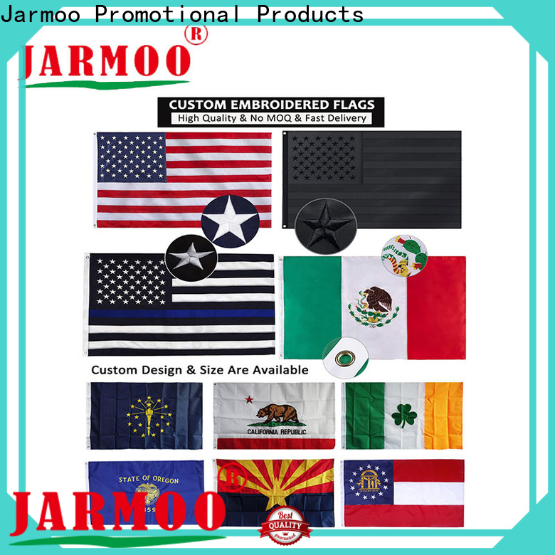 Jarmoo hot selling hand held american flag manufacturer bulk production