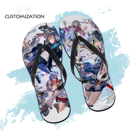 product-Personalized Designer Custom Printing Logo Summer Flip Flops Slippers For Men Anti Slip Unis-1