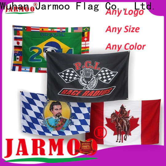 Jarmoo screen printed flags supplier bulk production