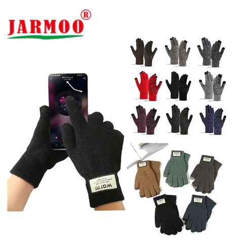 Custom Warm Knit  Winter Gloves Touch Screen