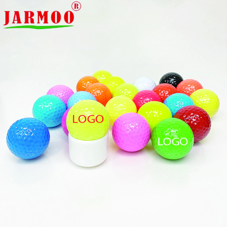 Custom luminescent coloured rubber golf balls