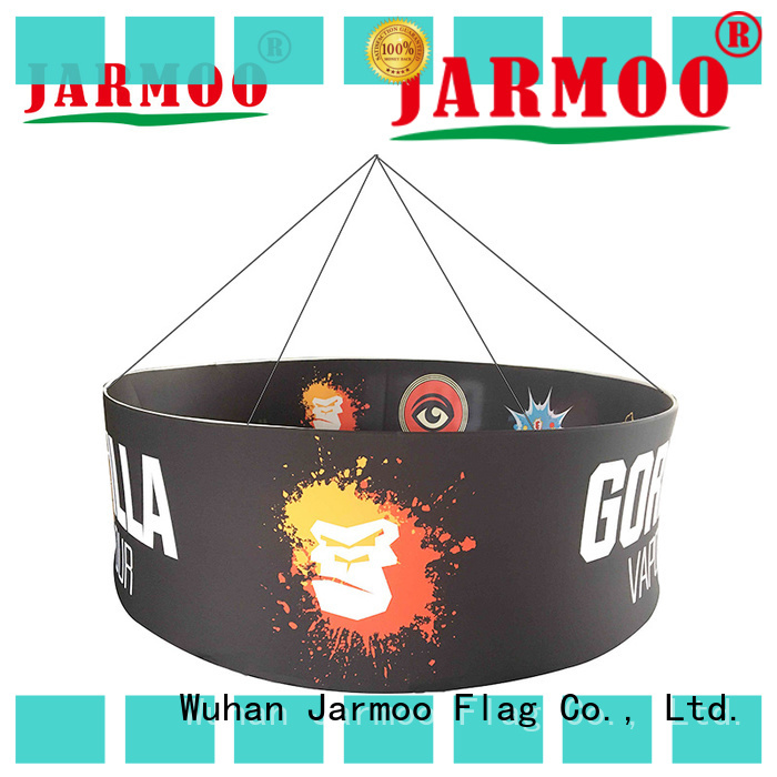 Jarmoo hanging banners from ceiling inquire now for marketing