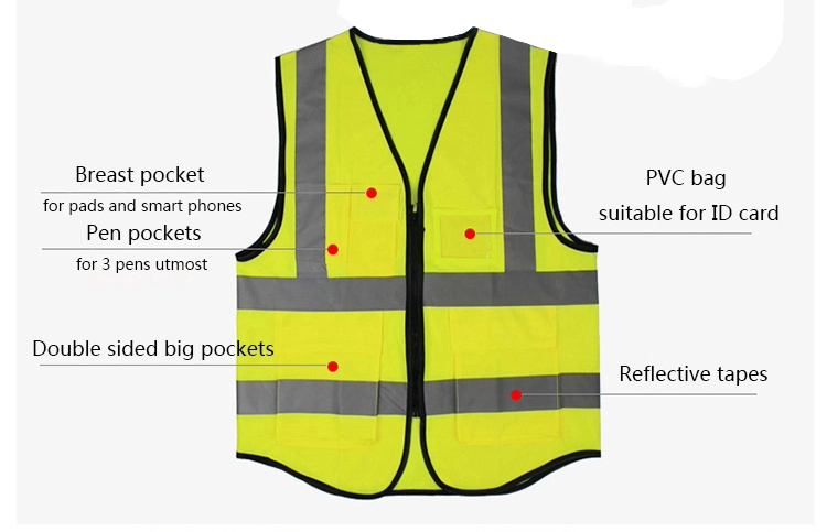 Custom Printed Reflective Safety Vest Mesh Safety Vest | Jarmoo