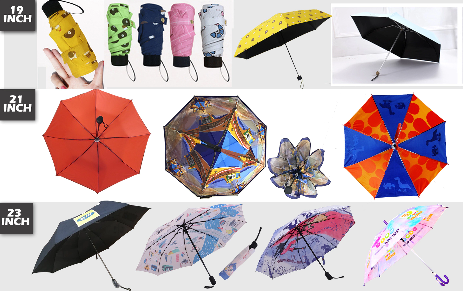 fold umbrella printing advertising umbrella