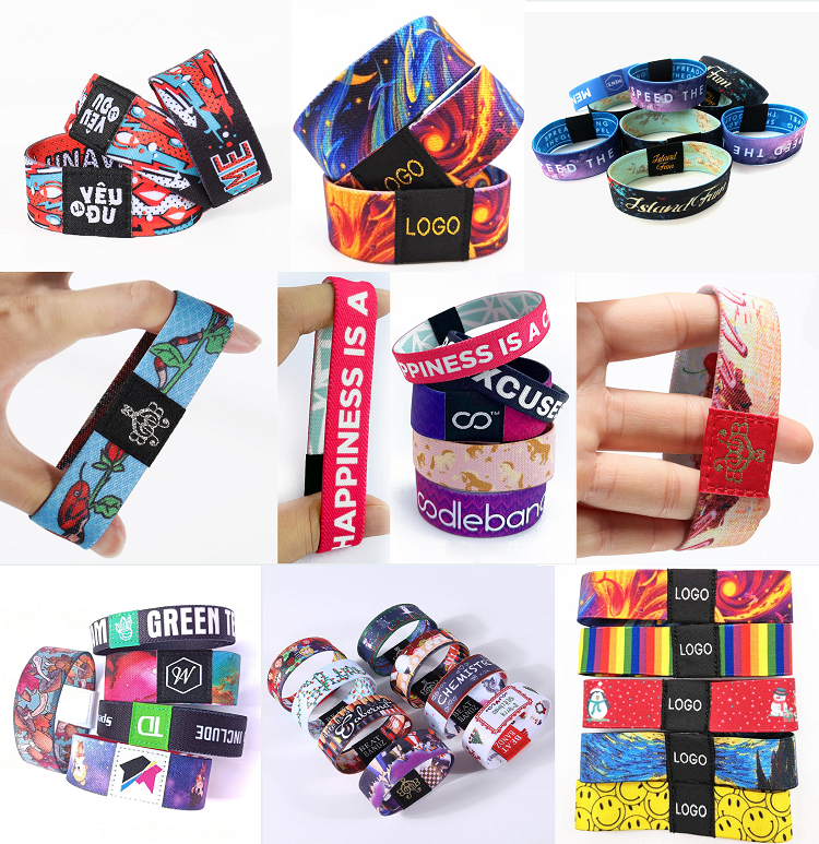 Poly clearance elastic wristbands