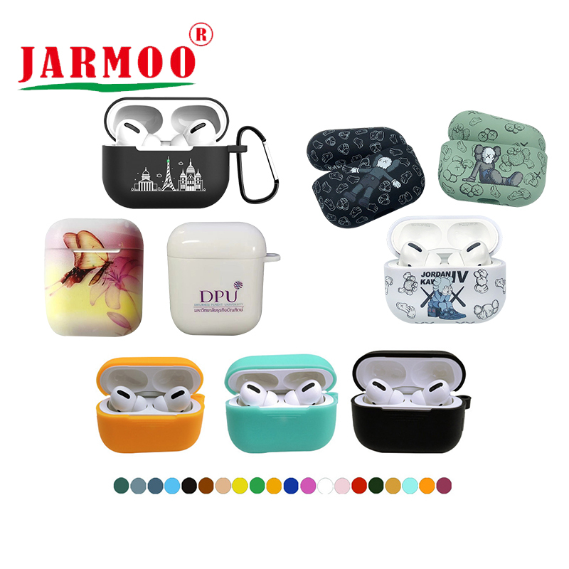 Custom Logo Print Airpods Case Silicone Airpods Protective Cover