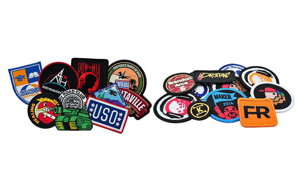 Custom Logo Self Adhesive Embroidery Patch Badge For Clothing