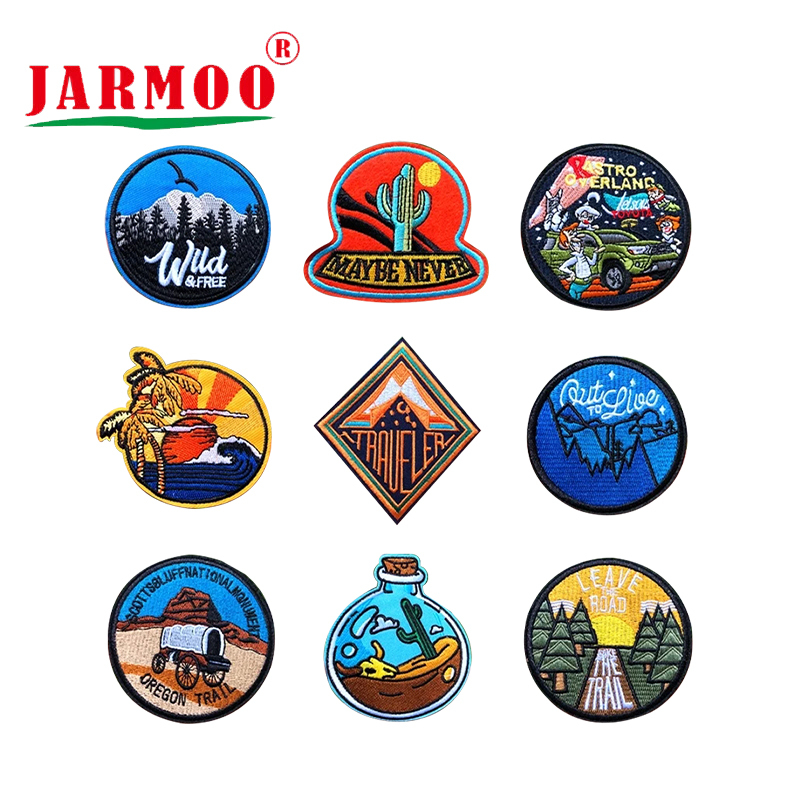 Custom Logo Self Adhesive Embroidery Patch Badge for Clothing