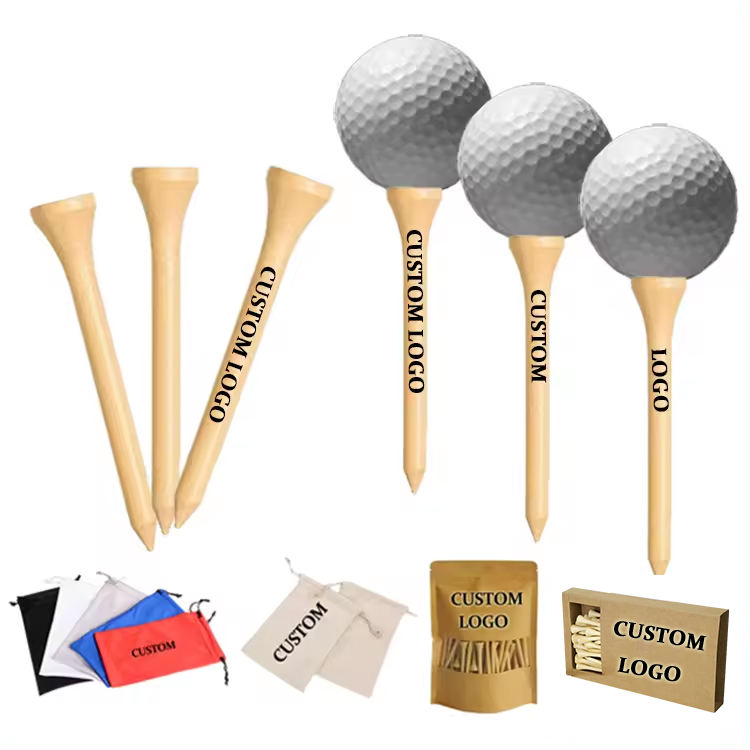 Custom Logo Wood Bamboo Golf Tee